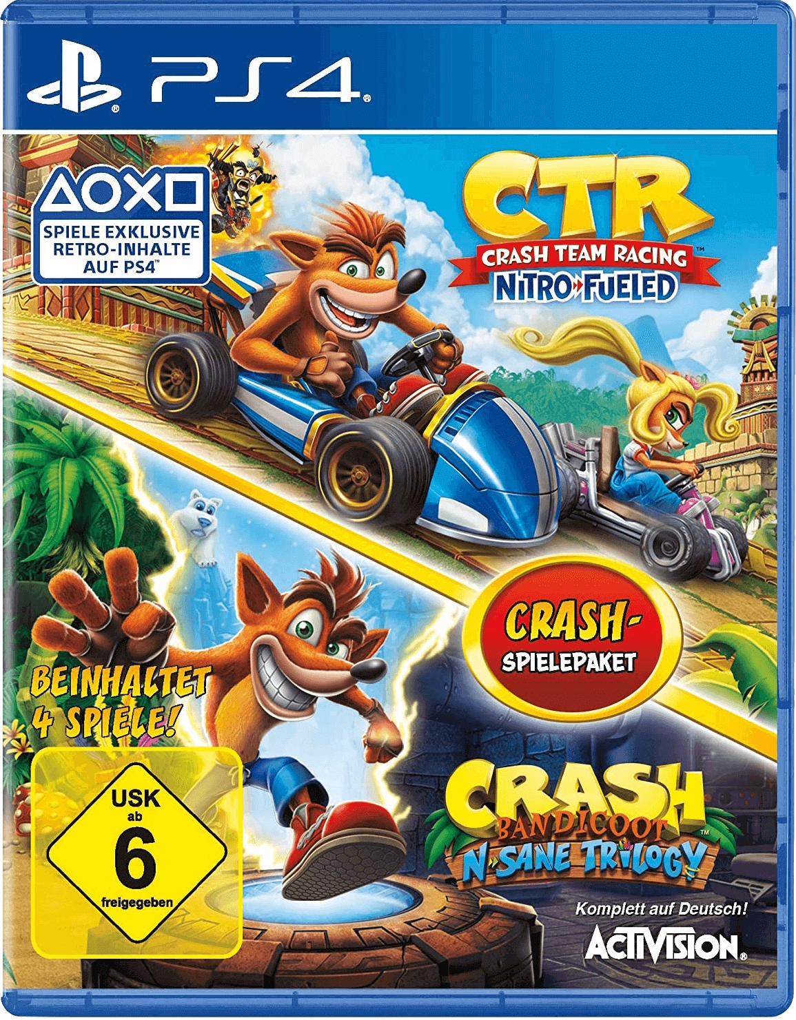 Crash Bundle - N. Sane Trilogy + CTR Nitro Fueled PS4